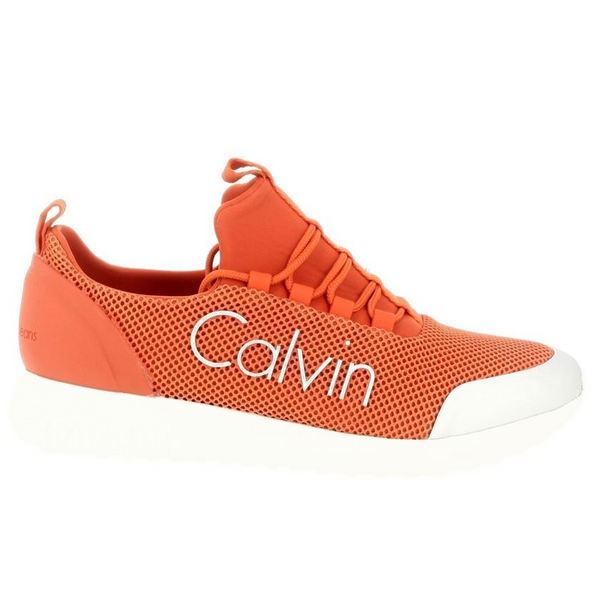 CALVIN KLEIN JEANS Baskets Mode   Calvin Klein Jeans Ron Orange