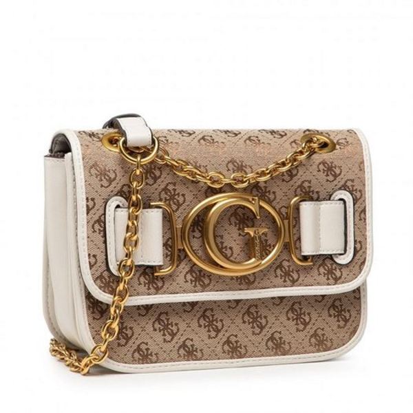 GUESS Sac Bandouliere   Guess Aileen Crossbody Flap Ivoire Photo principale