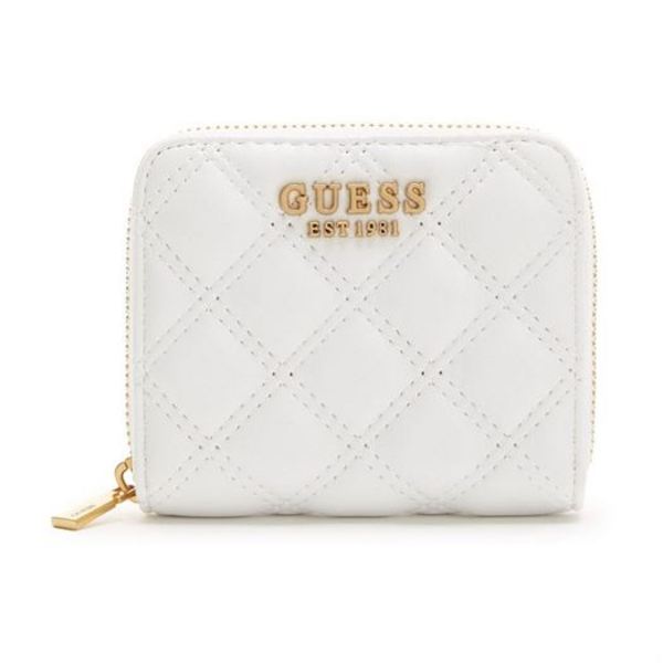 GUESS Petite Maroquinerie   Guess Giully Slg Small Zip Arou white 1034984