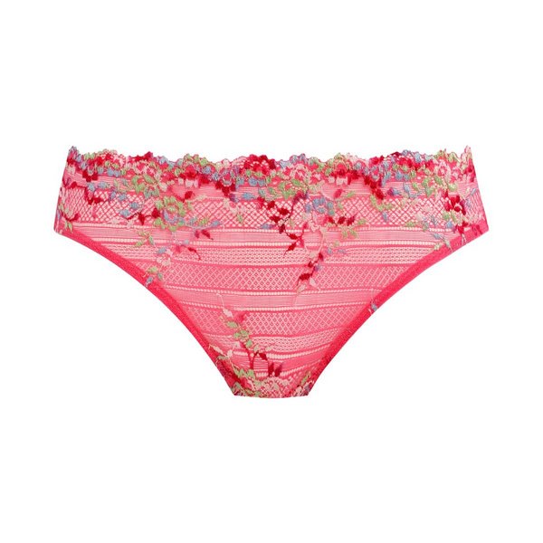 WACOAL Culotte En Dentelle Transparente Embrace Lace Hot Pink Multi Photo principale