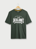 JACK AND JONES Tee-shirt Col Rond Chin Avec Logo Plac Vert