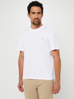 JACK AND JONES Tee-shirt Col Rond Uni, Mini Logo Signature Blanc
