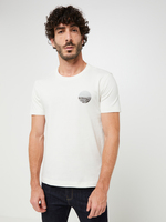 ESPRIT Tee-shirt Col Rond En 100% Coton, Print Photo New York Flock Beige