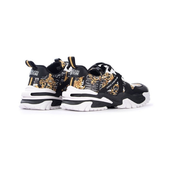 VERSACE JEANS COUTURE Baskets Mode   Versace Jeans Couture 73ya3si2 Black/Gold Photo principale
