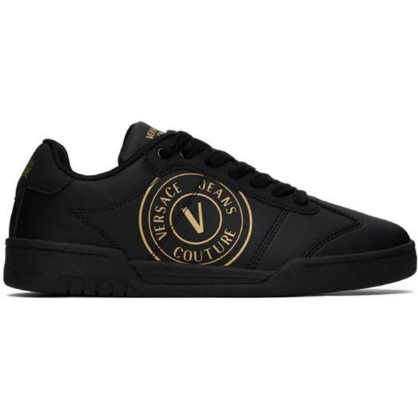 VERSACE JEANS COUTURE Baskets Mode   Versace Jeans Couture 74ya3sd1 Black/Gold