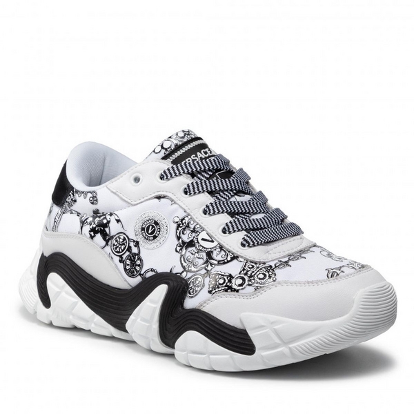 VERSACE JEANS COUTURE Baskets Mode   Versace Jeans Couture 71ya3sh3 Black/White Photo principale