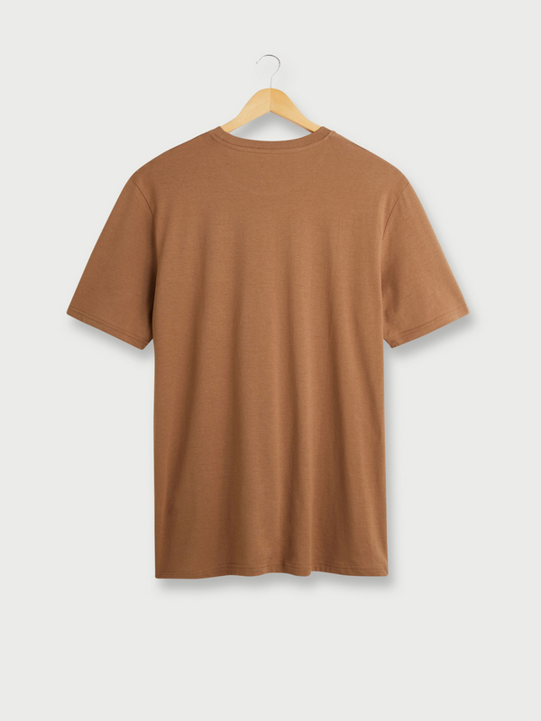 JACK AND JONES Tee-shirt + Fit En 100% Coton Avec Signature Place Camel Photo principale