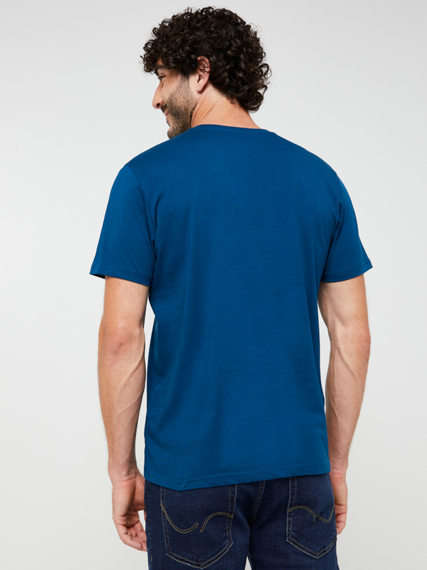 LEE Tee-shirt Manches Courtes Mini Logo Bleu Canard Photo principale