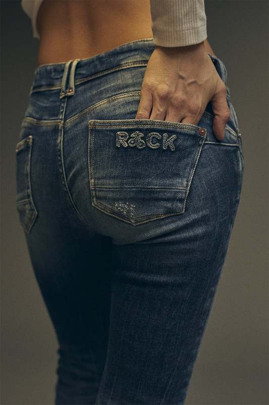 LE TEMPS DES CERISES Jeans Push-up Slim Pulp, 7/8me BLEU 1037341