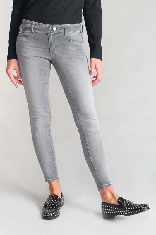 LE TEMPS DES CERISES Jeans Push-up Slim Pulp, 7/8me GRIS 1037657