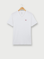 LEVI'S Tee-shirt Basic Manches Courtes, Col V, Logo Batwing Blanc