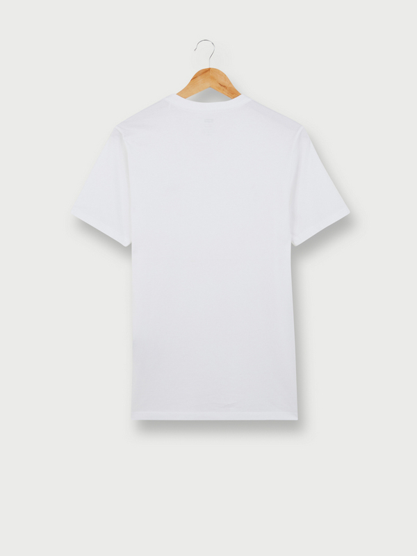 LEVI'S Tee-shirt Basic Manches Courtes, Col V, Logo Batwing Blanc Photo principale