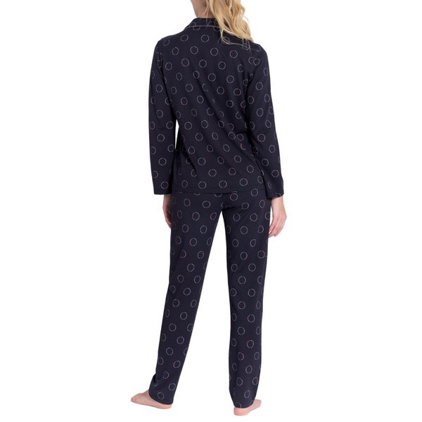 IMPETUS Pyjama Long En Coton Et Modal  Motifs De Bulles Haruki Bleu marine Photo principale