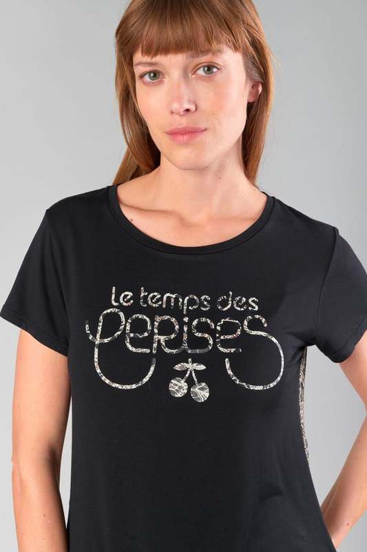 LE TEMPS DES CERISES Tee-shirt Deray NOIR Photo principale