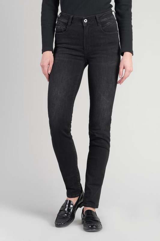 LE TEMPS DES CERISES Jeans Push-up Slim Taille Haute Pulp, Longueur 34 BLACK / BLACK