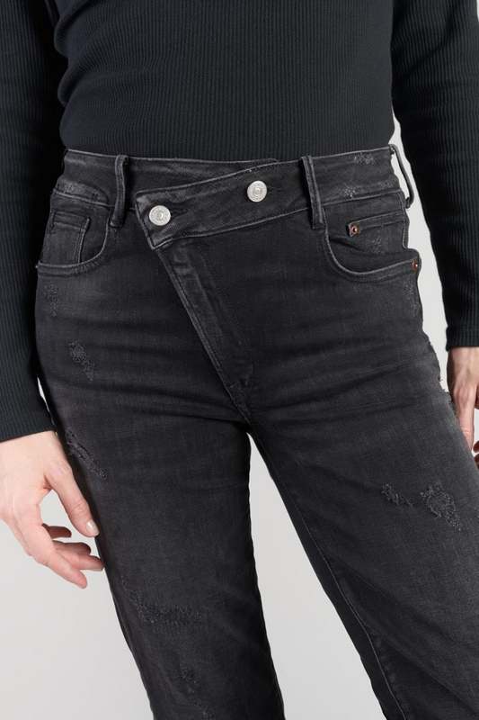 LE TEMPS DES CERISES Jeans Regular, Droit Pulp Regular Taille Haute 7/8me NOIR Photo principale