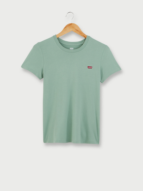 LEVI'S Tee-shirt Uni  Col Rond Vert 1038571