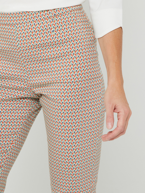 CHRISTINE LAURE Pantalon Jegging Micro Imprim Multicolore Photo principale