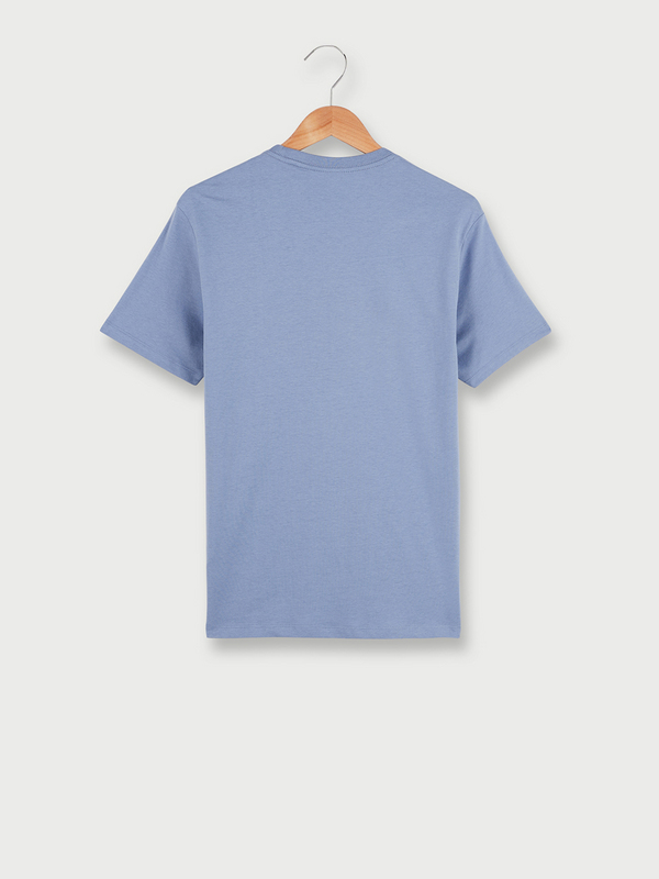 KAPORAL Tee-shirt Manches Courtes En Coton Bio, Grand Logo Signature Flock Violet lavande Photo principale