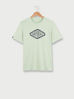 KAPORAL Tee-shirt Manches Courtes En Coton Bio, Grand Logo Signature Flock Vert d eau