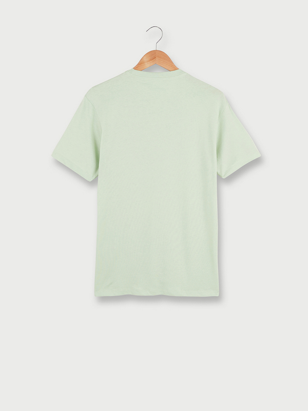 KAPORAL Tee-shirt Manches Courtes En Coton Bio, Grand Logo Signature Flock Vert d eau Photo principale