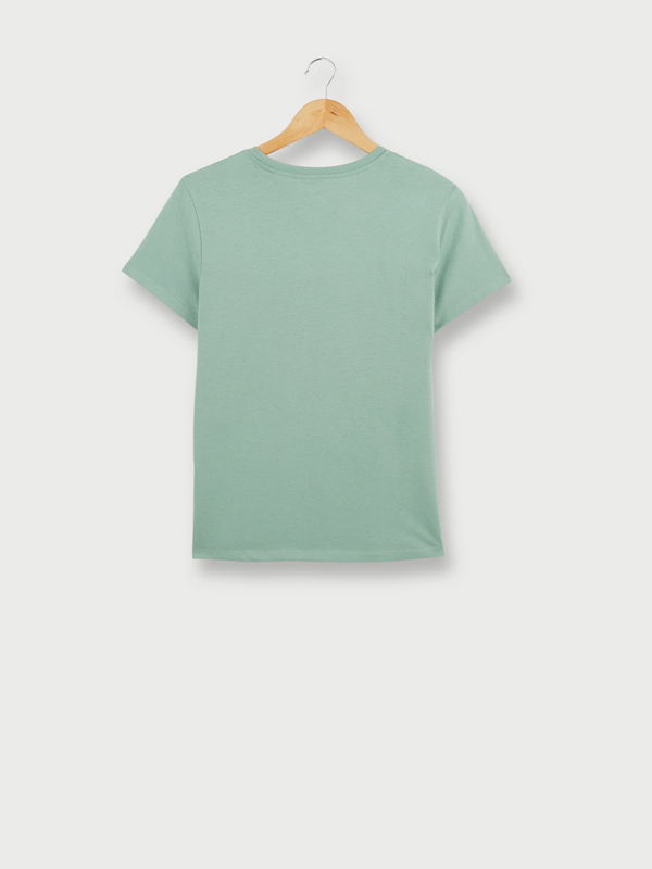 LEVI'S Tee-shirt Coupe Droite Imprim Fantaisie Vert Photo principale