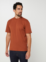 JACK AND JONES Tee-shirt Coupe Droite Uni Rouille