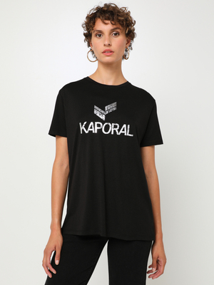 KAPORAL Tee-shirt Imprimé Logo, En Modal Mélangé Noir
