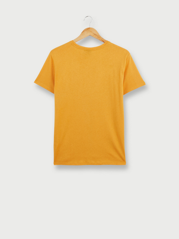 KAPORAL Tee-shirt Imprim Logo, En Modal Mlang Jaune moutarde Photo principale