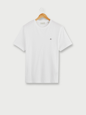 GANT Tee-shirt Coupe Droite Uni Blanc