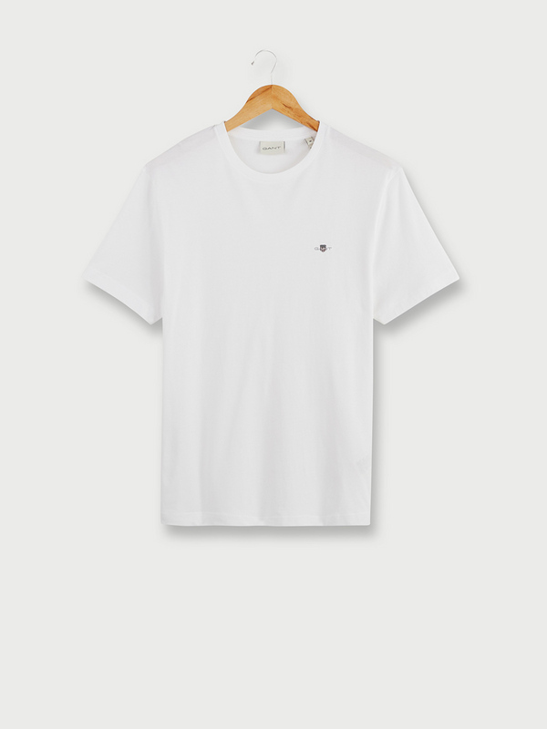 GANT Tee-shirt Coupe Droite Uni Blanc 1039194