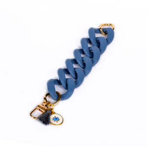 VALENTELLE Bracelet Femme Maillon Oeil Protecteur Bleu