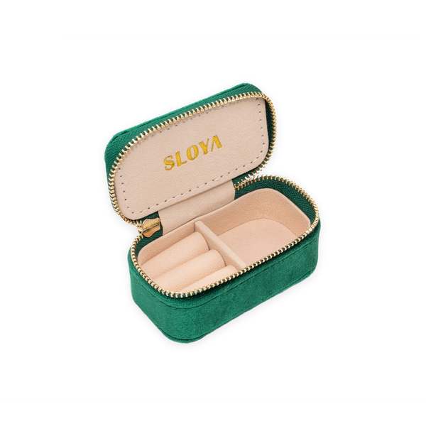 SLOYA Mini Bote  Bijoux Velours Vert Emeraude Vert meraude 1039353