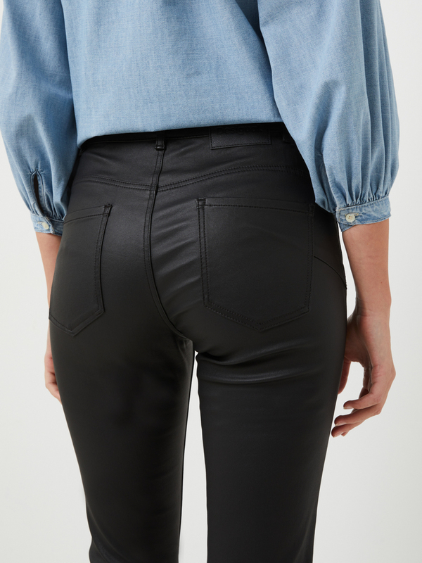 DESIGUAL Pantalon Skinny Enduit Noir Photo principale