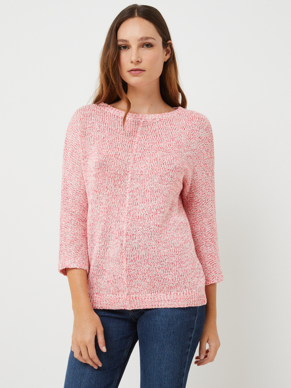 STREET ONE Pull Moulin Col Rond En Maille Perle Rose 1039444