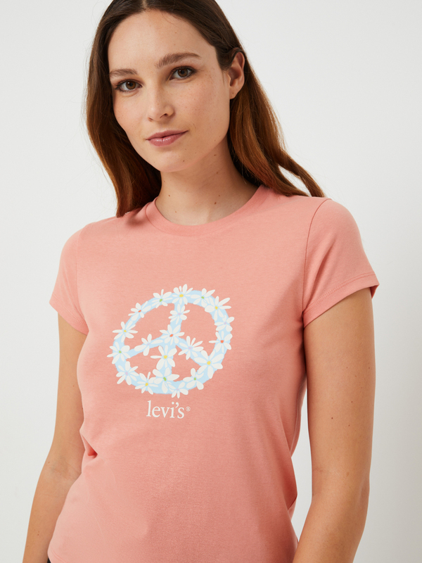 LEVI'S® Tee-shirt Manches Courtes À Motif Peace And Love Fleuri Rouille