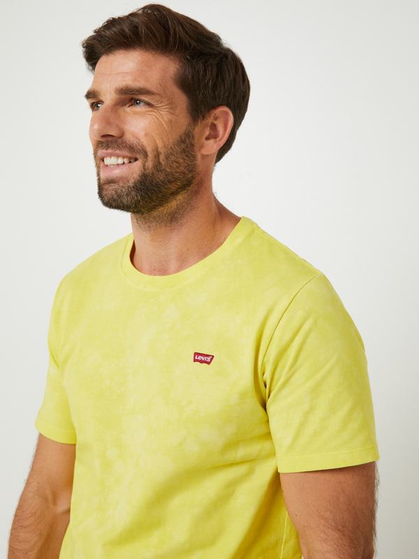 LEVI'S Tee-shirt Manches Courtes Effet Tie And Dye Jaune Photo principale