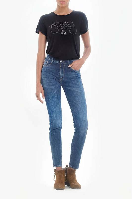 LE TEMPS DES CERISES Jeans Skinny Taille Haute Power, Longueur 34 BLEU Photo principale
