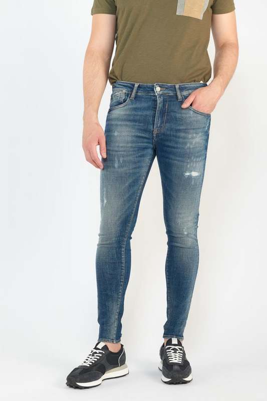 LE TEMPS DES CERISES Jeans Skinny Power, 7/8me BLEU 1039896