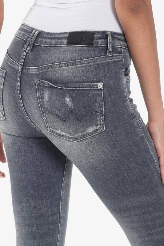 LE TEMPS DES CERISES Jeans Skinny Taille Haute Power, 7/8me GRIS Photo principale
