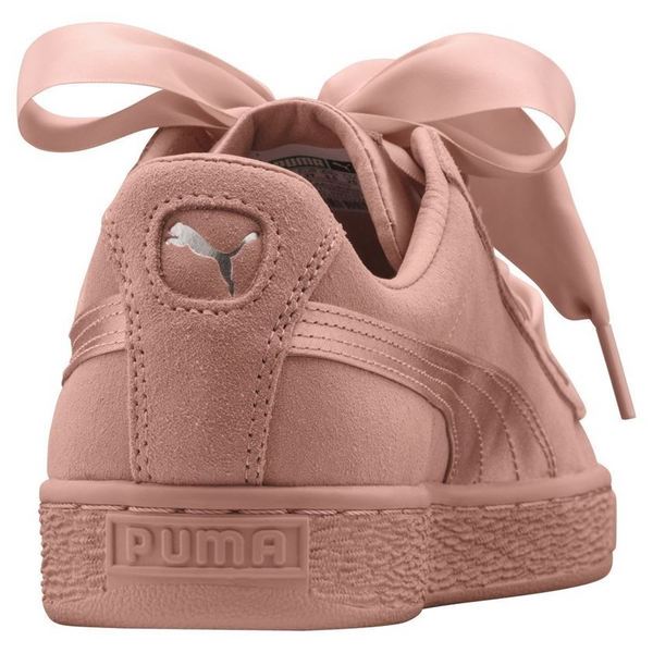 PUMA Baskets Mode   Puma Suede Heart Rose Photo principale