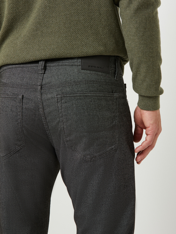 CARDIN Pantalon Coupe Slim En Molleton Stretch Lger Gris Photo principale