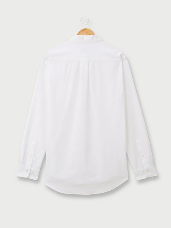 GANT Chemise Sportswear Oxford Unie Coupe Droite 100% Coton Blanc Photo principale