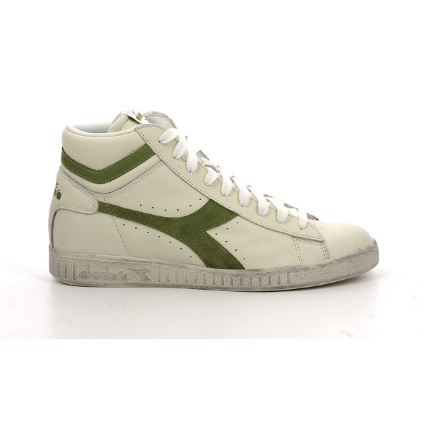 DIADORA Sneakers Hautes Cuir Game High Waxed Vert/blanc 1041228