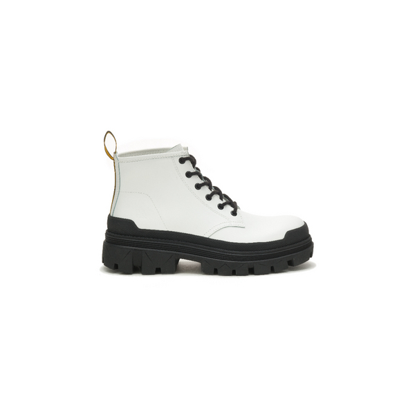 CATERPILLAR Boots Cuir Caterpillar Hardwear Mid Blanc 1041493