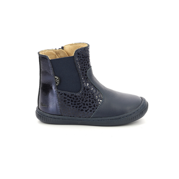 ASTER Boots Cuir Aster Frantwo Marine