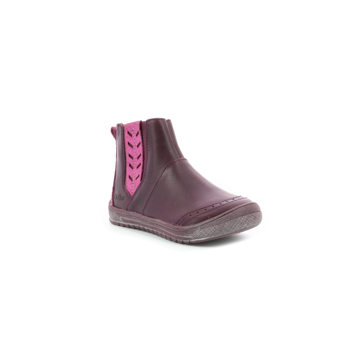 Kickers boots, bottines violet fille