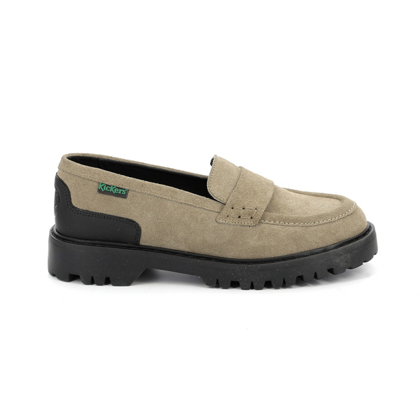 KICKERS Mocassins Cuir Kickers Deck Loafer Argent 1042051