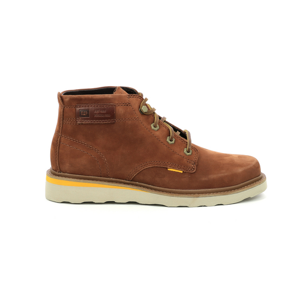 CATERPILLAR Sneakers Basses En Cuir Jackson Mid - Marron Leather brown 1042895