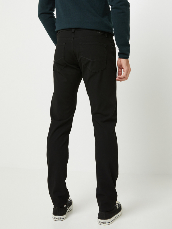 CARDIN Pantalon 5 Poches Coupe Droite Tapered En Tissu Stretch Noir Photo principale